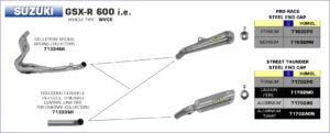 Suzuki GSXR600 2006 2007 Arrow Exhaust