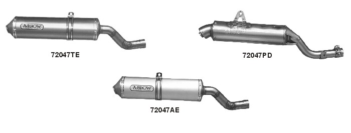 Yamaha TT600R 1999 2000 2001 Arrow Exhaust