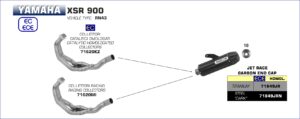 Yamaha XSR700 2021 2022 2023 2024 Arrow Exhaust