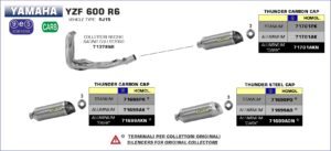 Yamaha YZF-R6 2008 2009 2010 2011 Arrow Exhaust