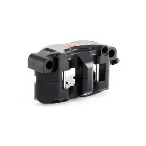 hel v1 108mm solid billet 4 piston front radial brake calipers black