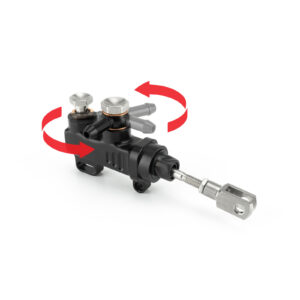 hel solid billet twin port rear master cylinder
