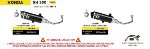 honda sh 350 2025 2026 arrow exhaust