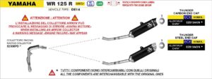 yamaha wr 125 r 2026 arrow exhaust